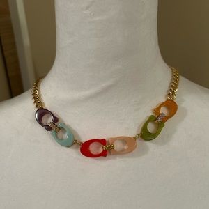 Coach Signature Chunk Necklace